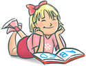 menina a ler livro